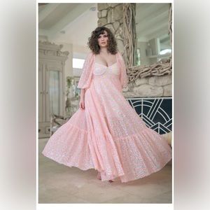 FOR KATHRYN ONLY - Selkie - The Rainbow Sequin Princess Gown Size M BNWT